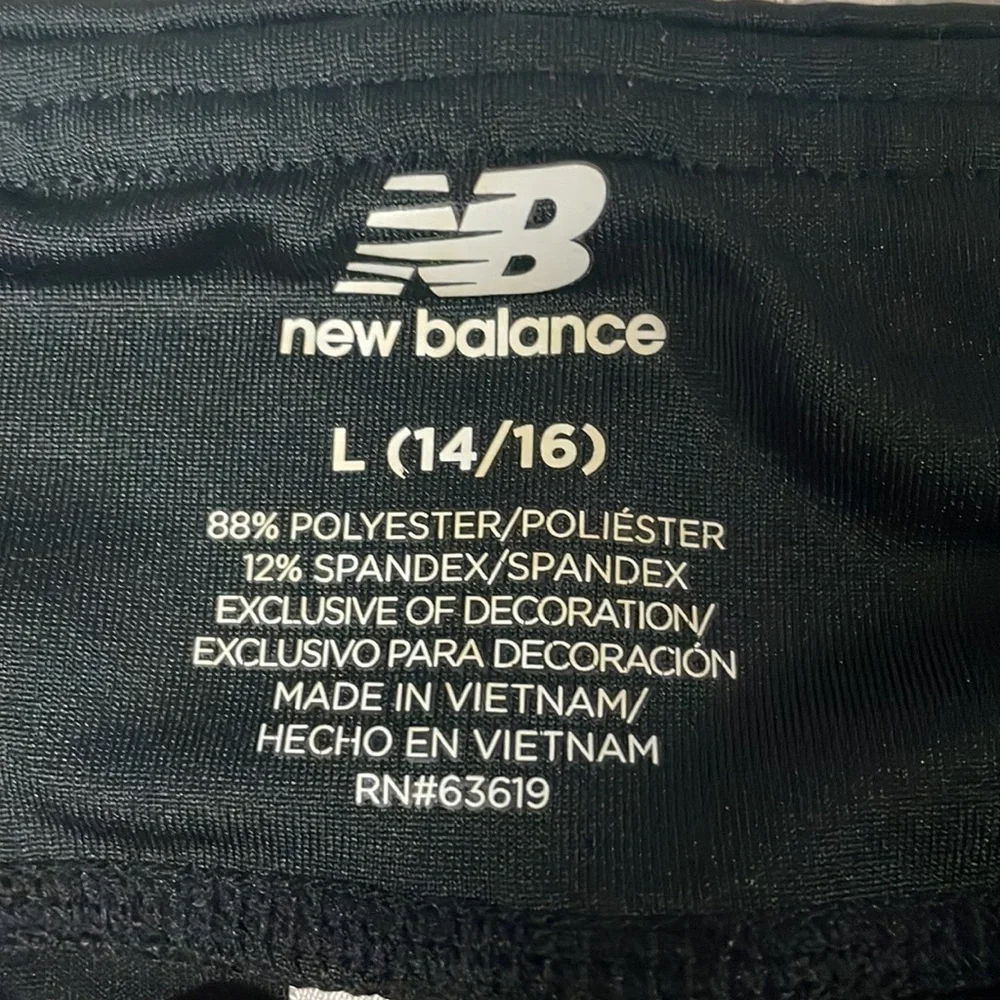 New Balance girls size large black leggings